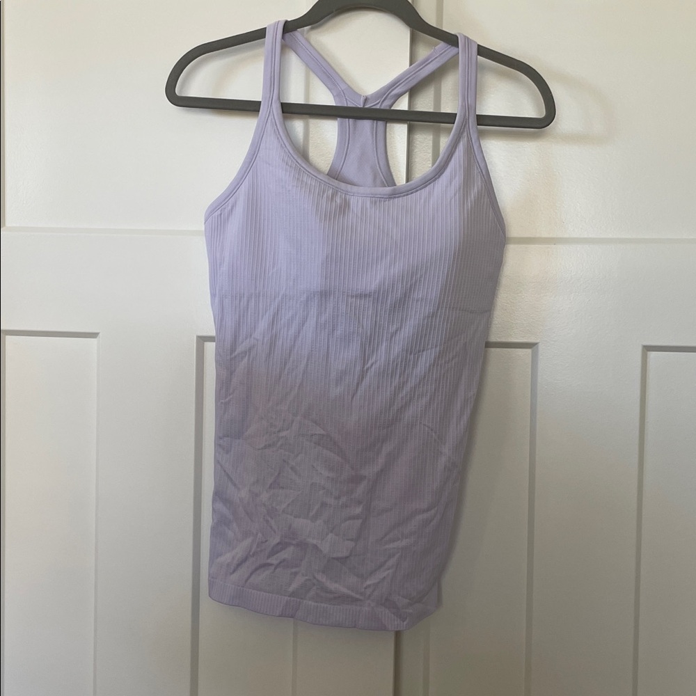Lululemon Lavender Ribbed Tank Top